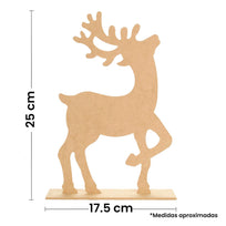 Art.5125 Reno Con Base Chico Natural 25x17.5x3.5cm 1pz