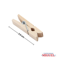 Art.5647 Pinza De Madera 3.5cm 30pz