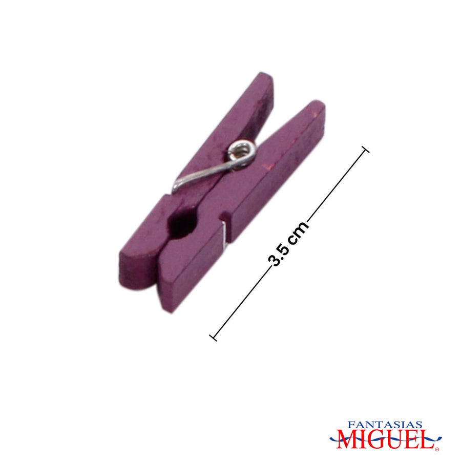 Art.5651 Pinza De Madera Colores Surtidos 3.5cm 30pz