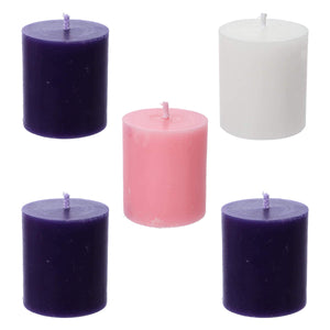 Art.5691 Velas De Adviento 5x4.5cm 5pz