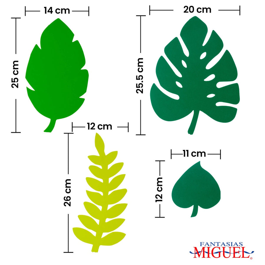 Art.5779 Hojas Tropical De Fomi 26-12cm   (Aprox) 8pz