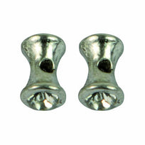 Art.5937 Cuenta Metal Con Dos Piedras