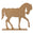 Fantasías Miguel Art.6030 Caballo Con Base 35x39x6cm 1pz Natural