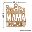 Fantasías Miguel Art.6093 Llavero La Mejor Mamá 5x5.7cm 2pz