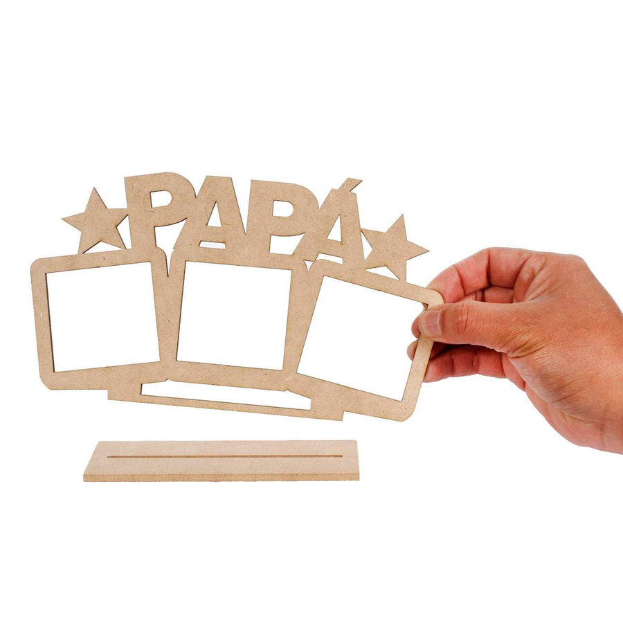Art.6149 Marco Papá 3 Fotos 13.2x22.6x4.5cm 1pz