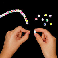 Art.6175 Cuentas Huella 10mm Hilo 40cm  (Aprox 45pz)