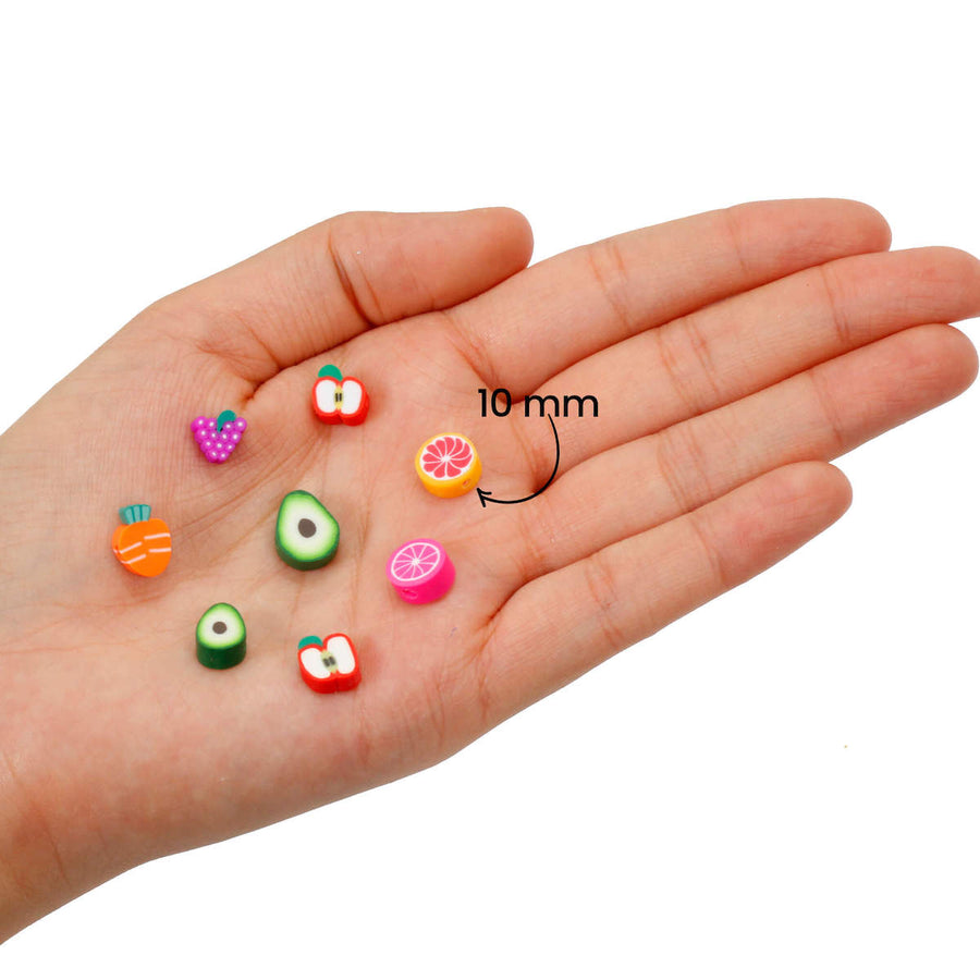 Art.6181 Cuentas Frutas 10mm Hilo 40cm (Aprox 44pz)
