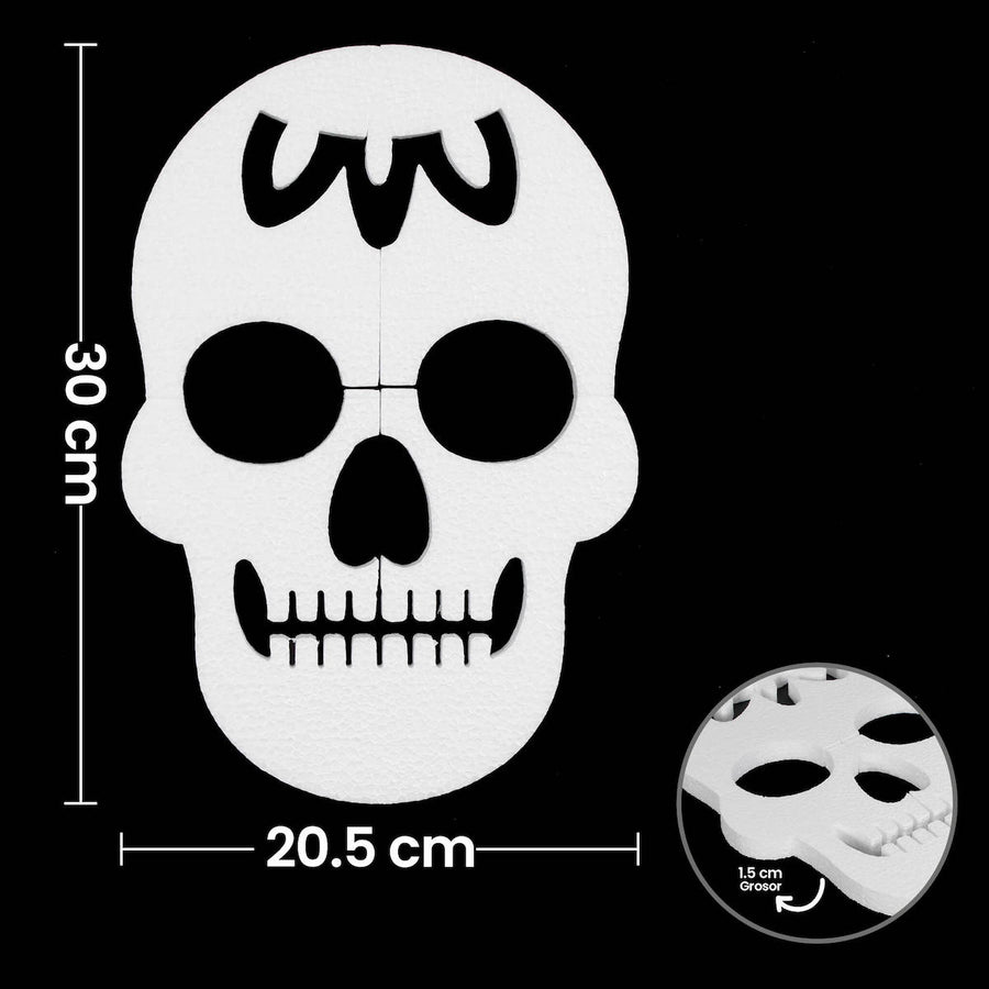 Art.6188 Calavera Chica Unicel 30x20.5x1.5cm 1pz