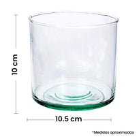 Art.6195 Cilindro Cristal 10x10.5cm (Aprox) 1pz