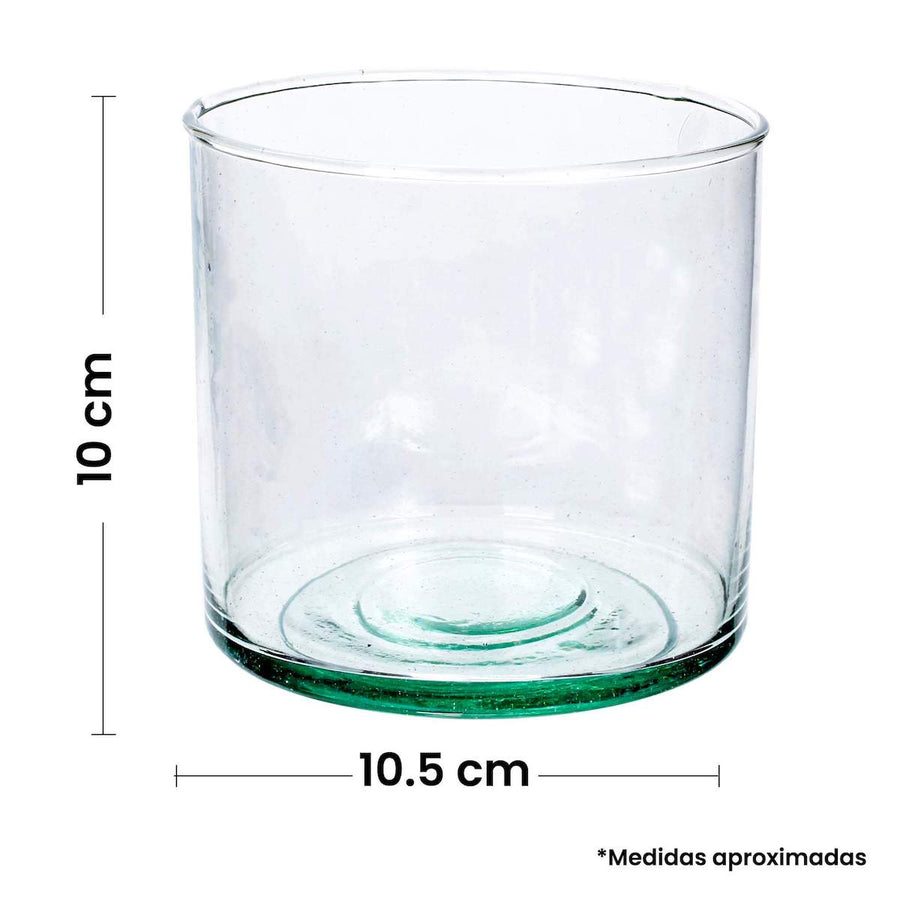 Art.6195 Cilindro Cristal 10x10.5cm (Aprox) 1pz