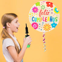 Art.6249 Bomba Para Inflar Globos Verde 29cm 1pz