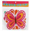 Fantasías Miguel Art.6296 Banderín De Mariposas/Flores x12 16x18cm 3m