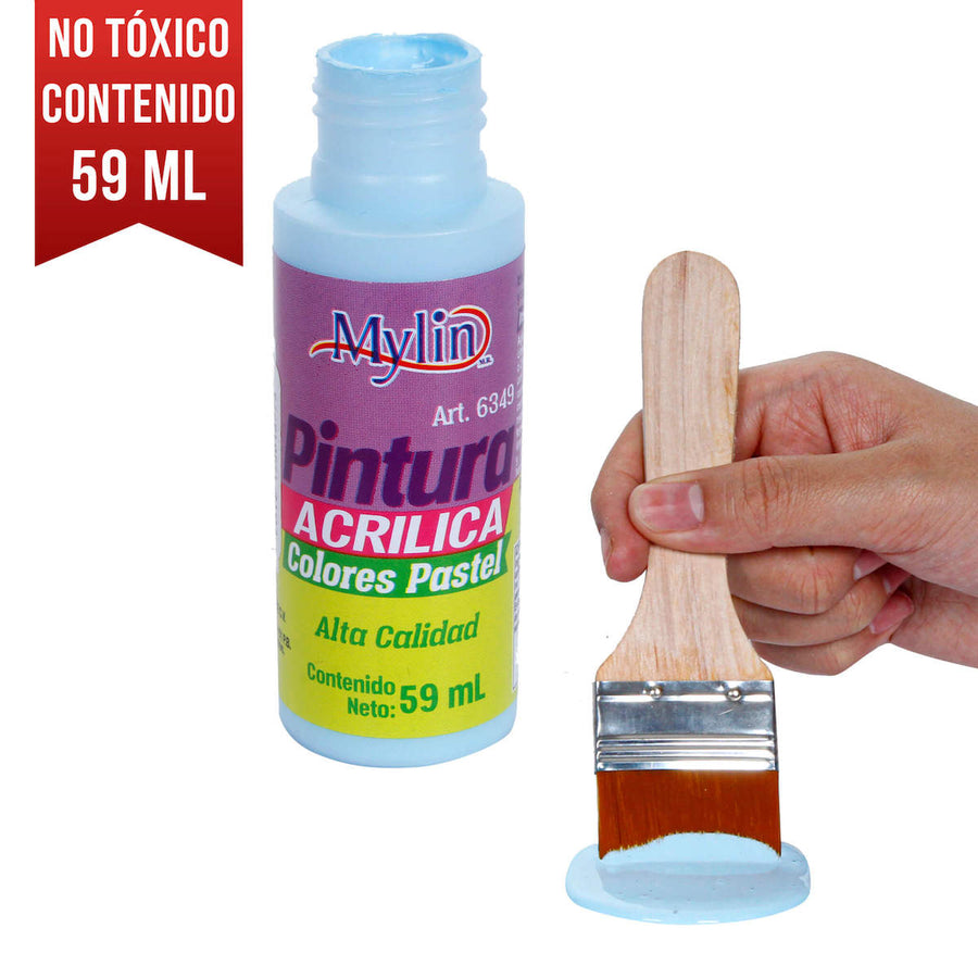 Art.6349 Pintura Acrylica Colores Pastel 59ml 1pz