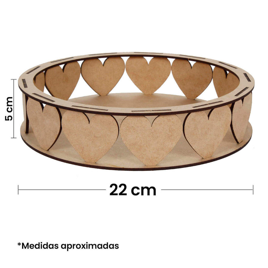 Art.6406 Base De Corazones Grande 5x22cm 1pz