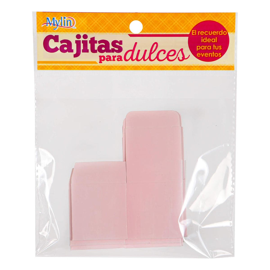 Art.6413 Cajita Cuadrada Colores Pastel 4x4x4cm 6pz