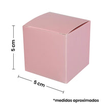 Art.6413 Cajita Cuadrada Colores Pastel 4x4x4cm 6pz