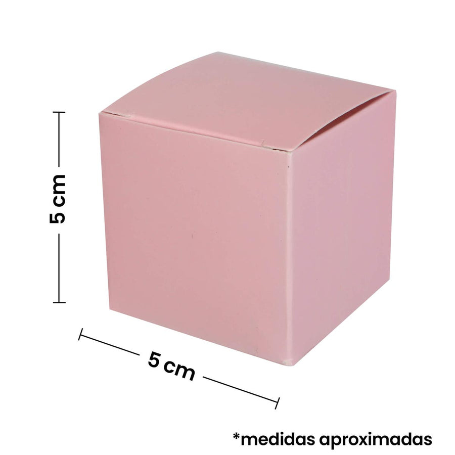 Art.6413 Cajita Cuadrada Colores Pastel 4x4x4cm 6pz