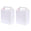 Fantasías Miguel Art.6414 Caja Lonchera 18x12.5x7.5cm 2pz Blanco