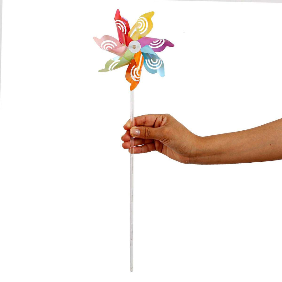 Art.6452 Adorno Rehilete Arcoiris 47x15cm (Diam) Aprox 1pz