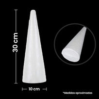 Art.6467 Cono De Unicel 30x10cm 1pz