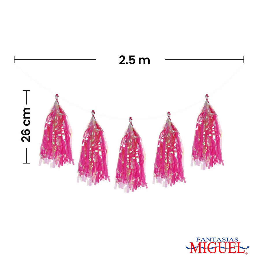 Art.6480 Guía Borlas Iris x5 36cm   2.5m 1pz