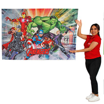 Art.6507 Fondo Decorativo De Personajes 1x1.5m 1pz