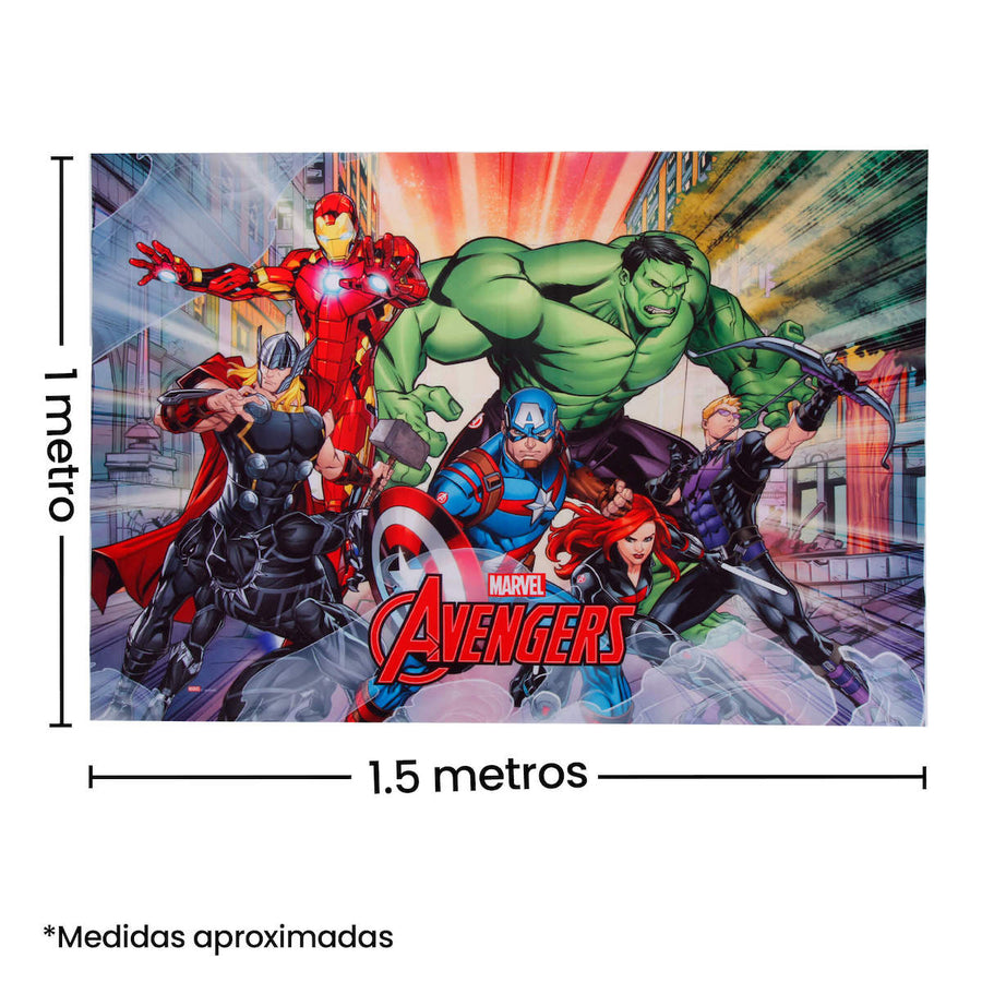 Art.6507 Fondo Decorativo De Personajes 1x1.5m 1pz