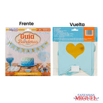Art.6550 Guía Baby Shower x9 19.5x16cm  2.5m 1pz
