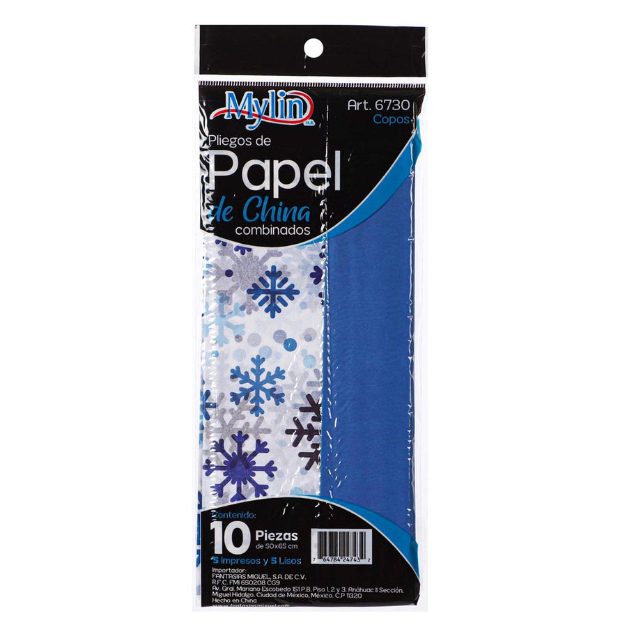 Art.6730 Papel China Navideño 50x65cm 10pz
