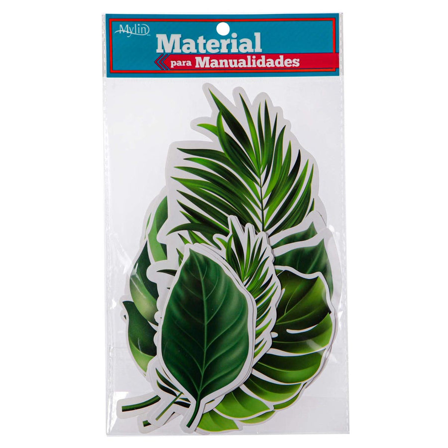 Art.6742 Kit Hoja Tropical 22.5-12cm Aprox 12pz
