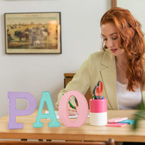 Art.6780 Letra Mdf  Para Parar 12.5x1.8cm 1pz