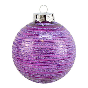 Art.6821 Esfera Redonda Transparente Con Rayas