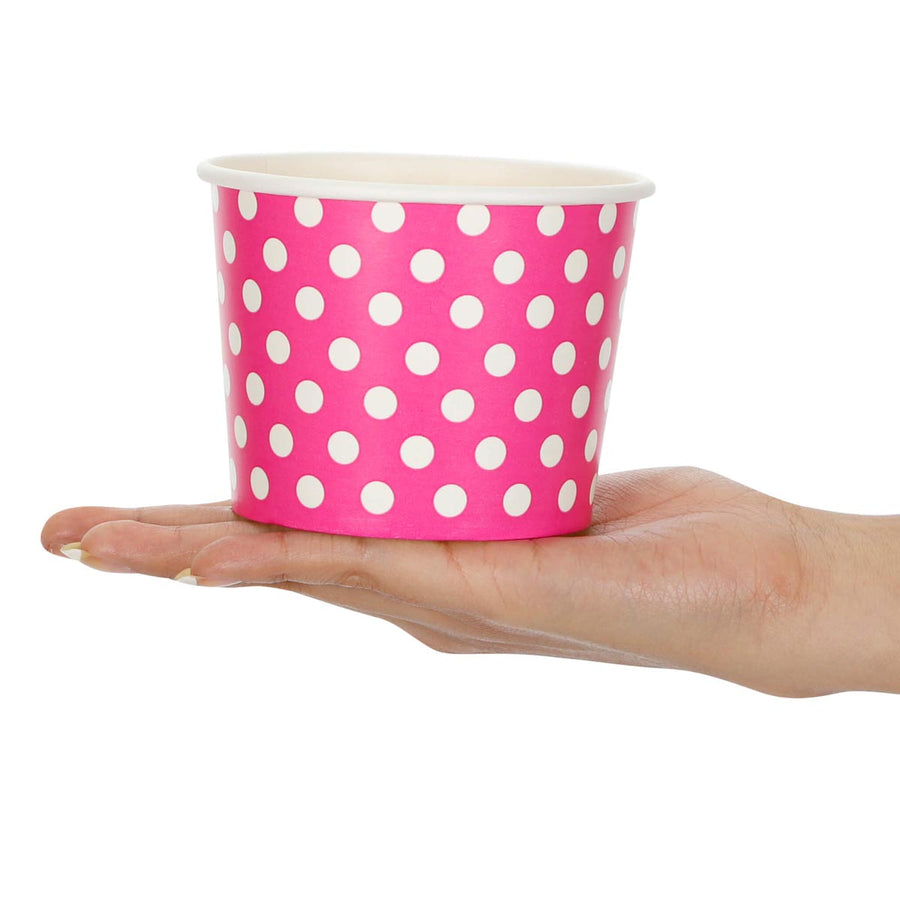 Art.6964 Vaso Impreso Con Puntos   (Aprox 400ml) 8x10cm 15pz