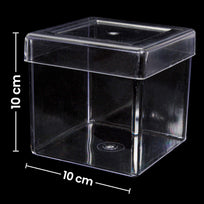 Art.7025 Caja Plástico Cubo 10x10cm 1pz