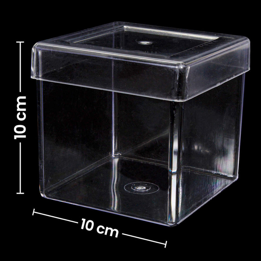 Art.7025 Caja Plástico Cubo 10x10cm 1pz