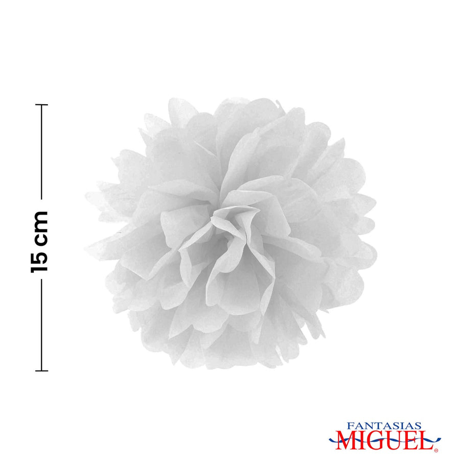 Art.7107 Adorno De Papel Flor 15cm 3pz