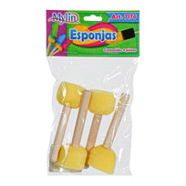 Art.7176 Esponja Con Mango 8.5x3cm 4pz