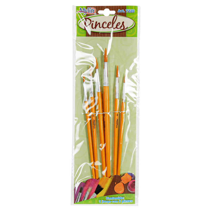 Art.7220 Juego De Pinceles  6pz