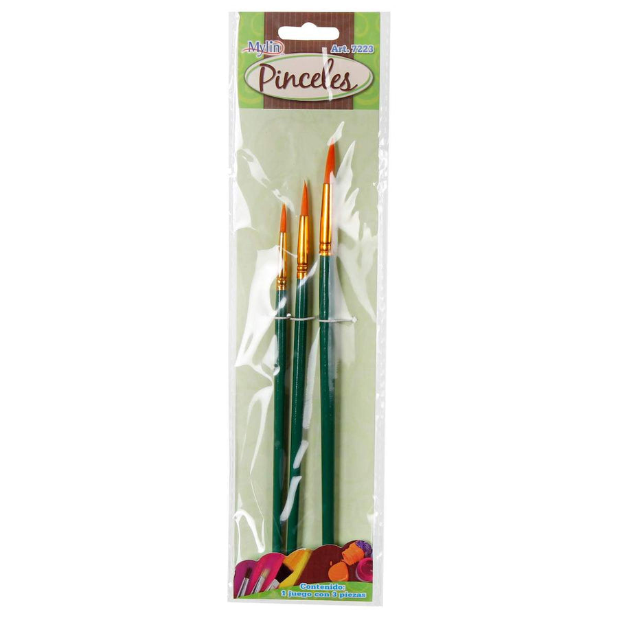 Art.7223 Juego De Pinceles  3pz