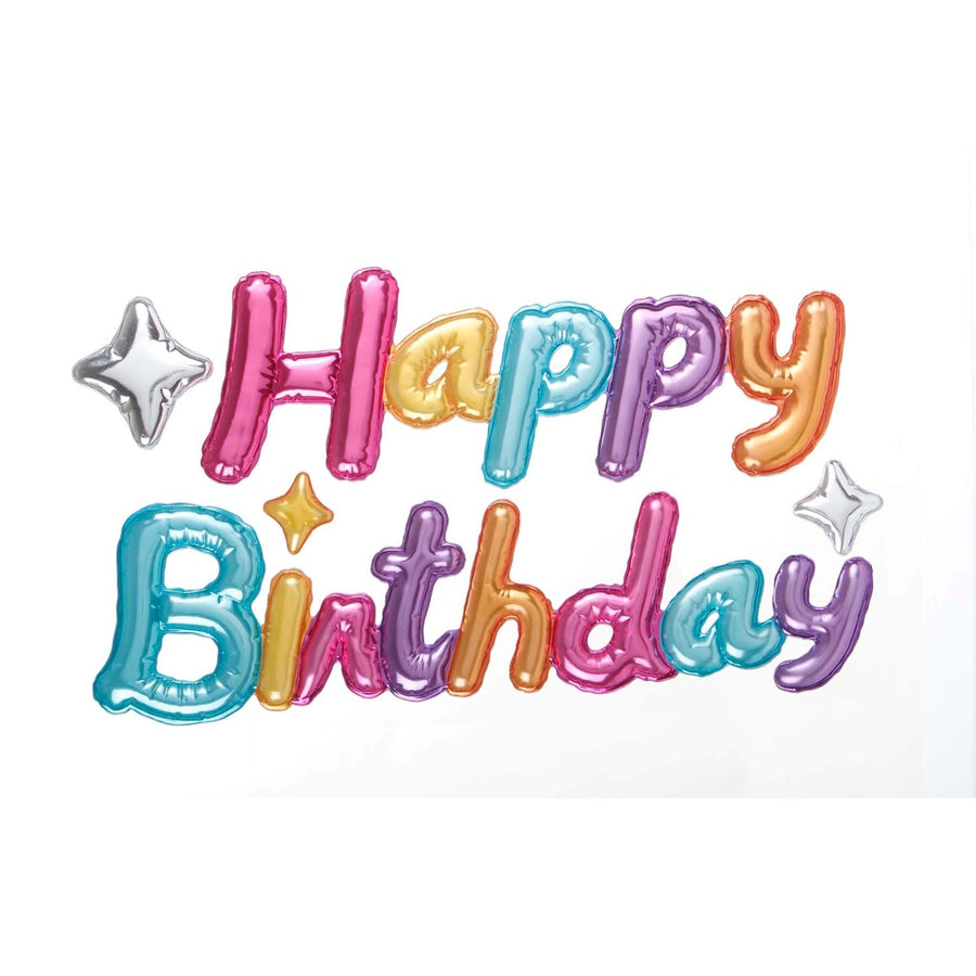 Art.7513 Calcomanía Happy Birthday Globo