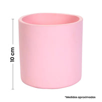Art.7524 Maceta De Barro Cilindro Pintada 10cm 1pz