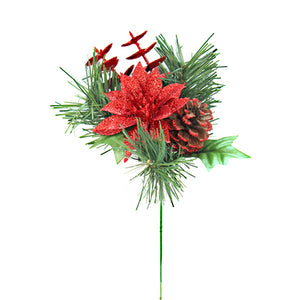 Art.7542 Pick Navideño Eucalipto Diamantado