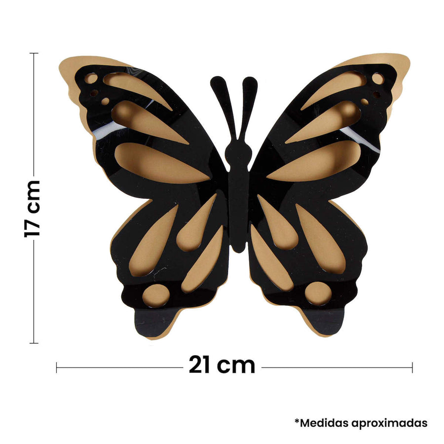 Art.7762 Mariposa De PVC 17x21cm 2pz