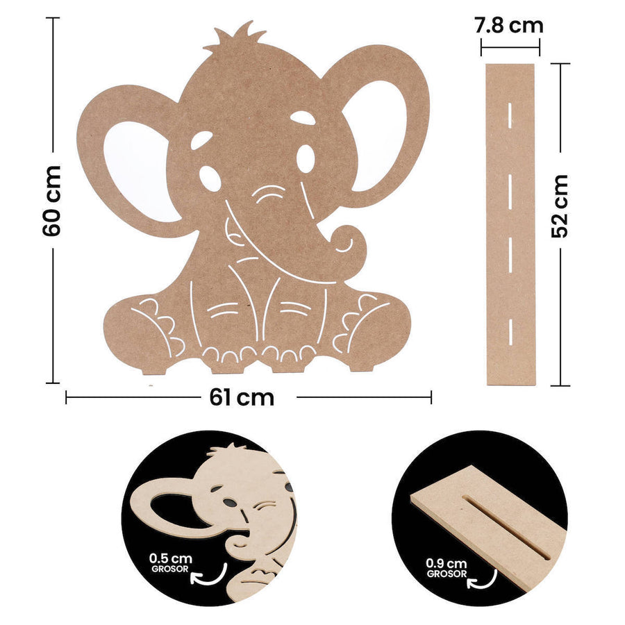 Art.811 Elefante 60x60x8cm 1pz