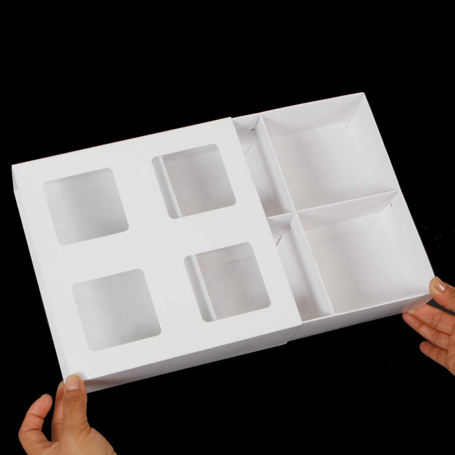 Art.8166 Caja De Cartón/Pvc 4 Divisiones 6x20.5x20cm 1pz