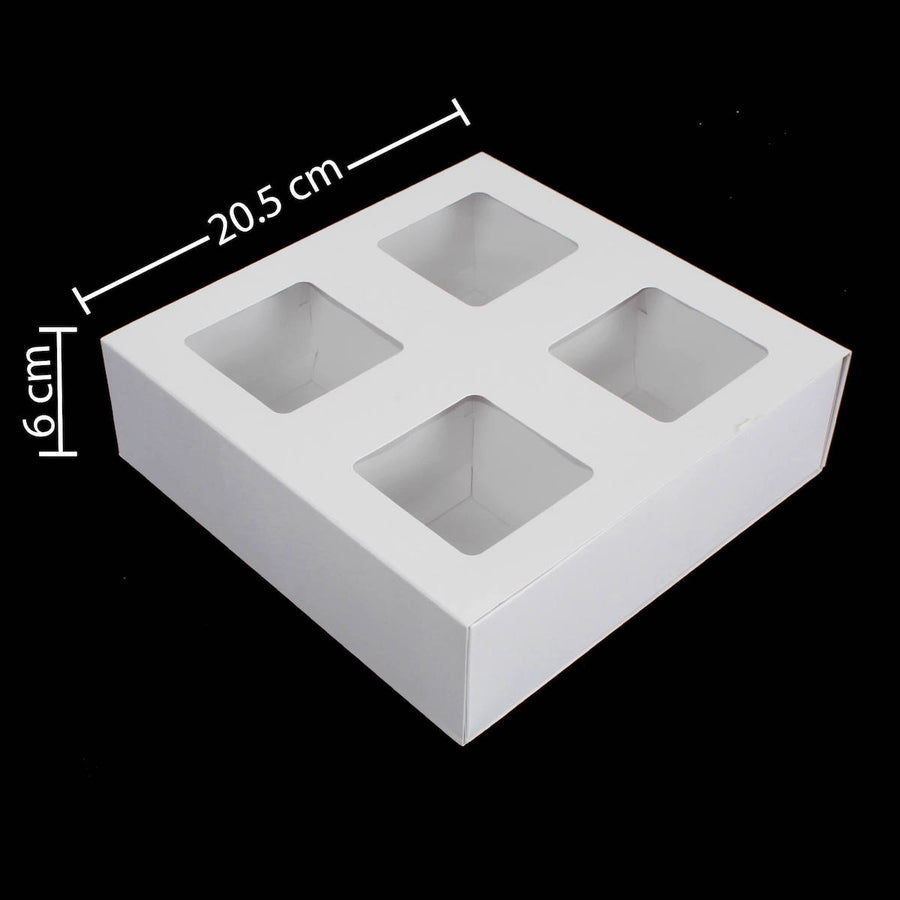 Art.8166 Caja De Cartón/Pvc 4 Divisiones 6x20.5x20cm 1pz