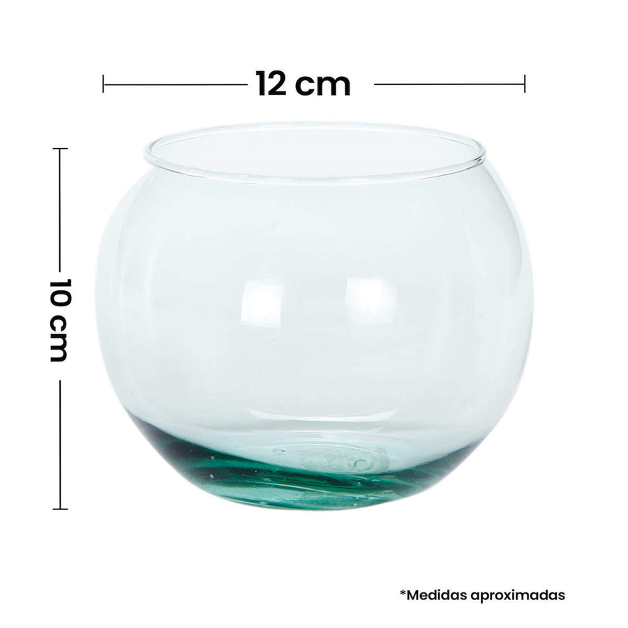 Art.8225 Pecera De Cristal 10x12cm   (Aprox) 1pz