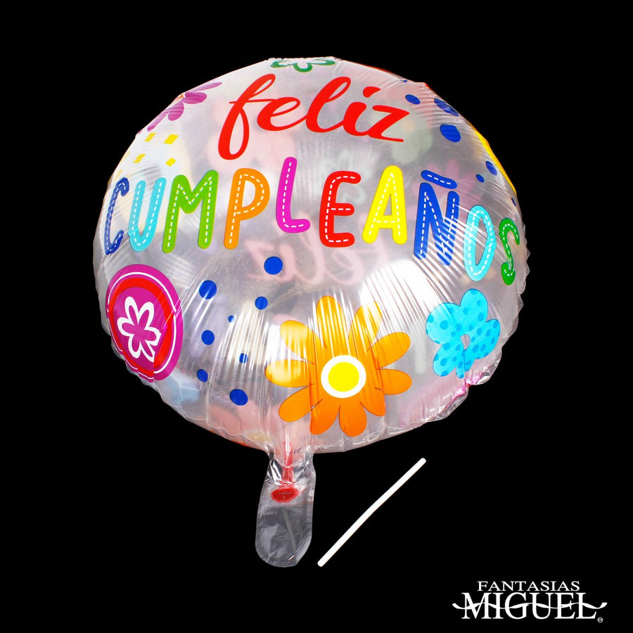 Art.8440 Globo Impreso Feliz Cumpleaños 46cm 1pz