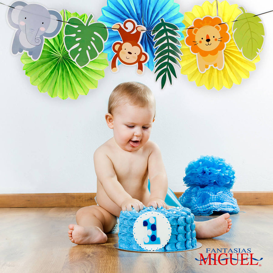 Art.8483 Banderín Safari x12 24cm     3m 1pz