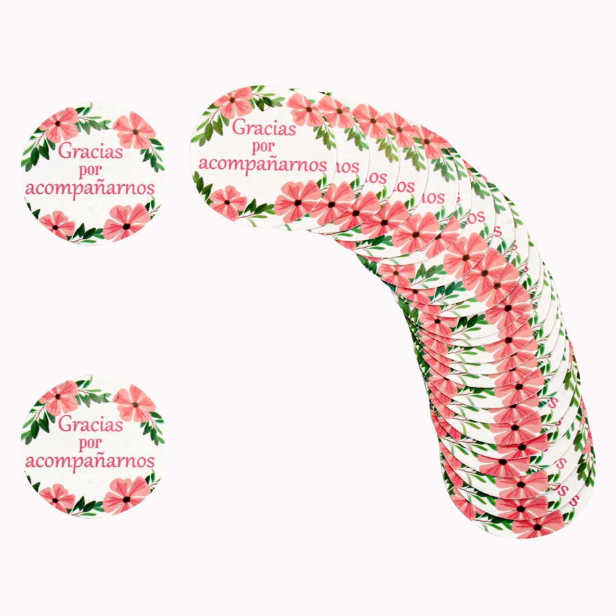 Art.8501 Tarjeta Agradecimiento 3.5cm 24pz